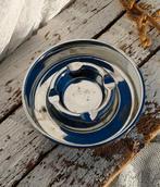 Metalen (RVS) asbak van oud kantoor / kantine / feestzaal, Verzamelen, Ophalen of Verzenden, Gebruikt, Asbak