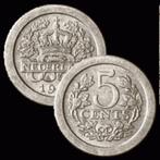 5 Cent - Wilhelmina 1890-1948, Postzegels en Munten, Munten | Nederland, Ophalen of Verzenden, Koningin Wilhelmina, 5 cent, Losse munt