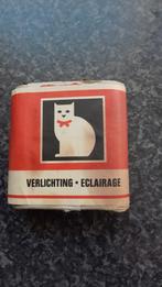 Oude Witte kat batterij. 10 euro, Verzamelen, Merken en Reclamevoorwerpen, Gebruikt, Ophalen of Verzenden, Gebruiksvoorwerp