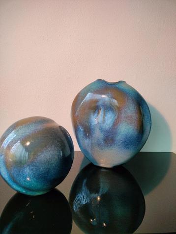 Design Vaas Bol Keramiek Art Kunst Glazuur Marja Derix beschikbaar voor biedingen