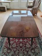 Vintage Teakhouten Uitschuifbare Eettafel, Ophalen, Gebruikt, 100 tot 150 cm, Vintage
