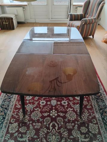 Vintage Teakhouten Uitschuifbare Eettafel beschikbaar voor biedingen