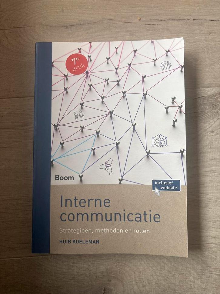 Interne Communicatie - Huib Koeleman, Boeken, Studieboeken en Cursussen, Zo goed als nieuw, HBO, Gamma, Ophalen of Verzenden