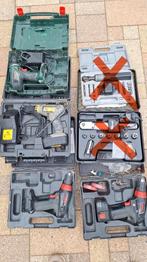 Gereedschap meetlint laskap waterpas hamers spijkers enz, Ophalen of Verzenden, Gebruikt