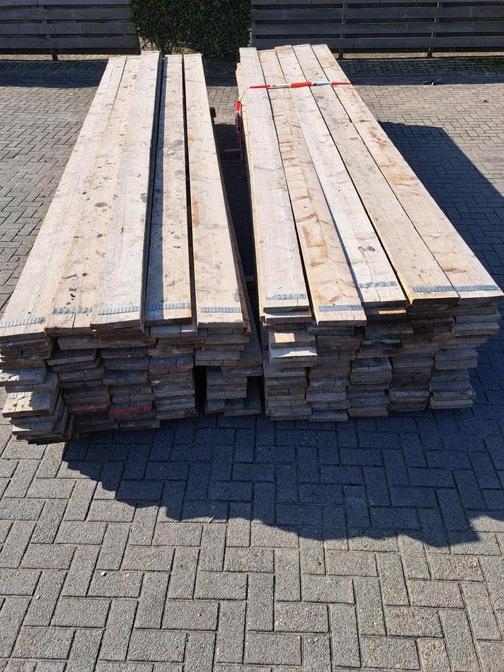 Steigerplanken, Tuin en Terras, Palen, Balken en Planken, Zo goed als nieuw, Planken, 250 cm of meer, Ophalen