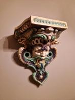 WANDPLANK, majolica, begin 1900., Antiek en Kunst, Antiek | Keramiek en Aardewerk, Ophalen of Verzenden