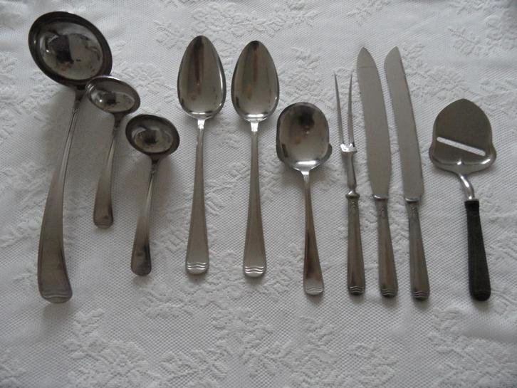 gero zilmeta 527 (golfje) bestekaanvulling, Antiek en Kunst, Antiek | Bestek, Ophalen of Verzenden