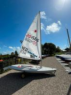 Laser Zeilboot met Trolley & Aanhanger, Watersport en Boten, Open zeilboten, Ophalen, Geen motor, Gebruikt, Minder dan 3 meter