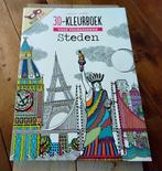 3D-kleurboek voor volwassenen - Steden (met 3D-bril) - nieuw, Ophalen of Verzenden, Nieuw, Overige typen