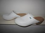 leren Zweedse klompen echt hout nieuw, Wit, Nieuw, Sandalen of Muiltjes, Ophalen of Verzenden