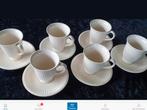 16 zgan kop en schotels WEDGWOOD EDME, Ophalen of Verzenden, Zo goed als nieuw, Wedgwood, Kop(pen) en/of Schotel(s)
