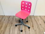 Verstelbare kinderstoel, roze, 37 tot 51cm, IKEA Jules, ZGAN, Ophalen, Zo goed als nieuw, Roze, Bureaustoel