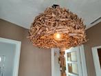 Houten lamp van perentakken, Ophalen, Zo goed als nieuw, Hout, 50 tot 75 cm