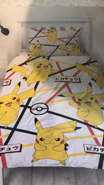 Dekbedovertrek pokemon pikachu eenpersoons nieuw beschikbaar voor biedingen