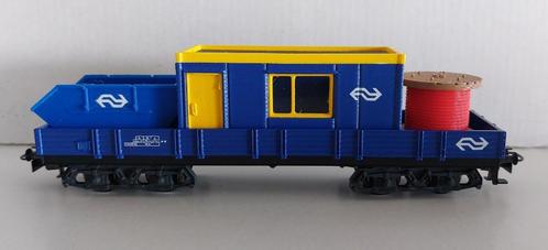 NS wagon met Bouwkeet, Kabelhaspel en Puincontainer (06), Hobby en Vrije tijd, Modeltreinen | H0, Nieuw, Wagon, Wisselstroom, Märklin