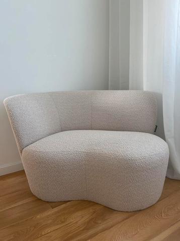 WOOOD fauteuil Stone links bouclé teddy crème NIEUW beschikbaar voor biedingen