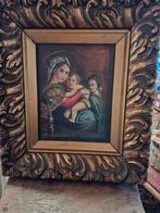 Olieverf Schilderij Madonna met Kind, Antiek en Kunst, Ophalen of Verzenden