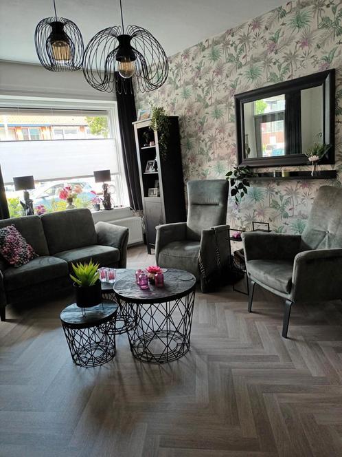 Te koop zgan zithoek van Prominent, Huis en Inrichting, Banken | Complete zithoeken, Zo goed als nieuw, Ophalen