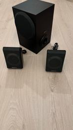 Creative speakerset 2.1 luidsprekers - goed geluid, Computers en Software, Pc speakers, Ophalen, Zo goed als nieuw, Audiokanaal 2.1