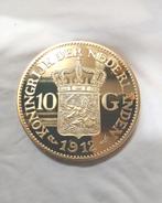 De Hollandsche Ponder Wilhelmina tientje 10 gulden 1912 goud, Postzegels en Munten, Munten | Nederland, Verzenden, Koningin Wilhelmina