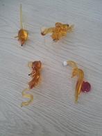 Glas geblazen beeldjes 4 stuks., Verzamelen, Beelden en Beeldjes, Ophalen, Zo goed als nieuw, Dier
