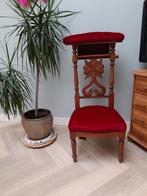 Antiek Frans Kerkstoeltje met Boekenkastje, Ophalen of Verzenden