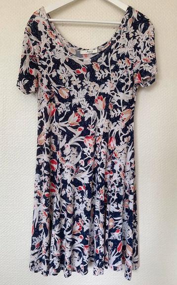 JOY Blauw Gebloemd Jurkje Maat L beschikbaar voor biedingen