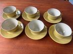 6 Fris Edam Reinet Gele thee Kopjes met Schotel - Gaaf!, Huis en Inrichting, Keuken | Servies, Gebruikt, Keramiek, Ophalen of Verzenden