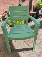 Groene Leen Bakker tuinstoel, Tuin en Terras, Tuinstoelen, Ophalen, Nieuw, Kunststof