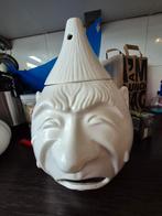 Vintage Uienpot Keramiek Gezicht, Ophalen of Verzenden, Gebruikt