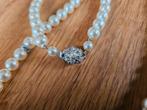Parelketting 60 cm, Sieraden, Tassen en Uiterlijk, Kettingen, Ophalen of Verzenden, Zo goed als nieuw, Wit, Overige materialen
