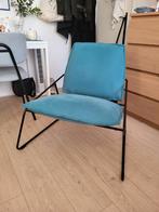 IKEA retro Villstad fauteuil blauw van Carl öjerstam, Huis en Inrichting, Ophalen, 75 tot 100 cm, Zo goed als nieuw, Stof