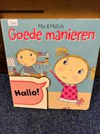 Mix & Match Goede manieren boek, Boeken, Ophalen, Zo goed als nieuw, Uitklap-, Voel- of Ontdekboek, 2 tot 3 jaar
