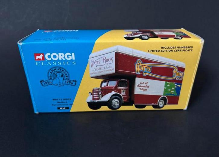 Corgi Classics, Watts Bros Bedford Pantechnicon, Hobby en Vrije tijd, Modelauto's | 1:50, Zo goed als nieuw, Bus of Vrachtwagen