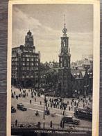 Ansichtkaart Amsterdam - Muntplein-Carlton hotel, Ophalen of Verzenden, 1940 tot 1960, Ongelopen, Noord-Holland
