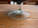 Vintage optisch geblazen glazen coupe, Murano?, Antiek en Kunst, Antiek | Glas en Kristal, Ophalen of Verzenden