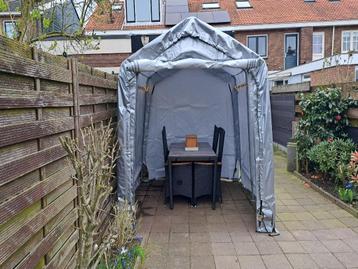 Opslagtent 240 x 240 grijs PE  beschikbaar voor biedingen