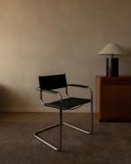Vintage Bauhaus chrome cantilever stoel Marcel Breuer stijl, Huis en Inrichting, Ophalen, Gebruikt, Bauhaus, Zwart
