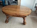 Prachtige antieke ronde houten salontafel, Huis en Inrichting, Ophalen, 100 tot 150 cm, Rond, 50 tot 100 cm