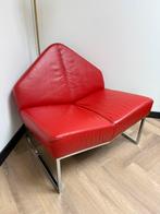 Leolux zeldzame Rode Leren Wibber Design Fauteuil, Ophalen, Eenpersoons, Zo goed als nieuw, Minder dan 150 cm