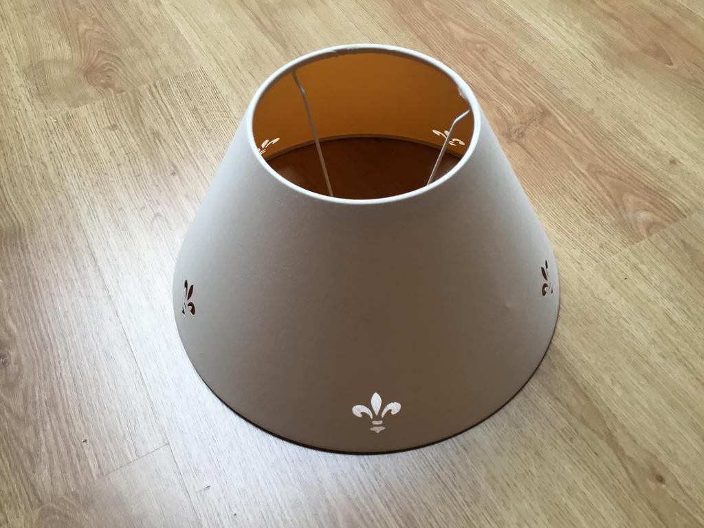 Lampenkap, 25 tot 50 cm, Beige, Rond, Ophalen of Verzenden