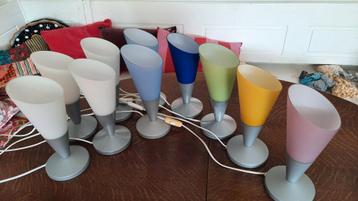 Ikea tafellampen type kryolit 6 kleuren,lees de beschrijving beschikbaar voor biedingen