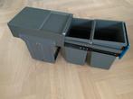 Hailo tandem afvalbak inbouw, nieuw. 2 x 13 liter, Minder dan 50 cm, Nieuw, Ophalen of Verzenden, Minder dan 100 cm