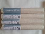 3 rollen Beige STRUCTUUR BEHANG - Asperia PP1215, Ophalen of Verzenden, Minder dan 10 m², Beige, Uni