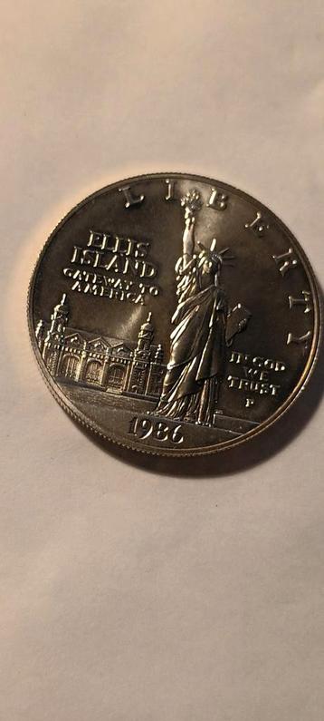 1986 Ellis Island Herdenkingsmunt beschikbaar voor biedingen