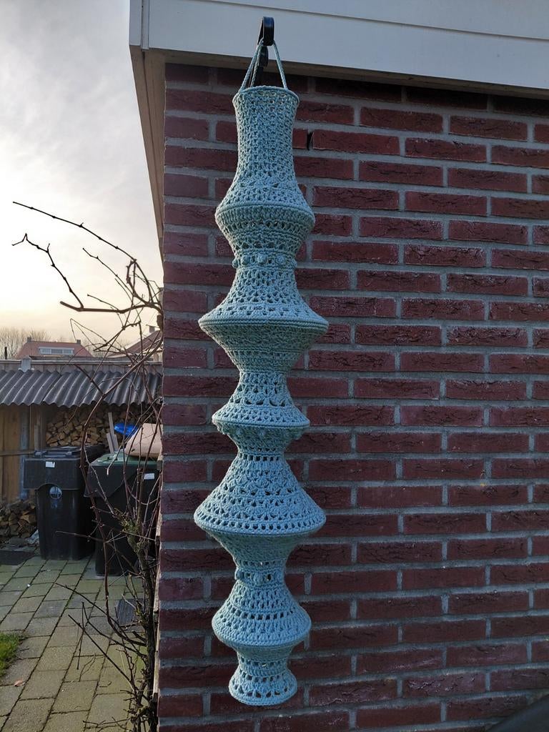 Gehaakte lampion/kroonluchter, Nieuw, Ophalen of Verzenden, 75 cm of meer, Stof