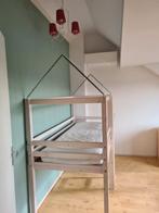 Hoogslaper met Auping stalen spiraal bodem, Ophalen, Gebruikt, Eenpersoons, 90 cm