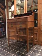 antiek massief eiken bureau, lessenaar, klepkast., Antiek en Kunst, Antiek | Kantoor en Zakelijk, Ophalen