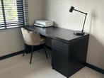 Bureau IKEA Malm + bureaulamp met draadloos opladen Nymåne, Ophalen, Gebruikt