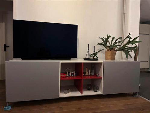 Pastoe kast met aluminium schuifdeuren (2,51 m breed), Huis en Inrichting, Kasten | Dressoirs, Gebruikt, 200 cm of meer, 50 tot 75 cm
